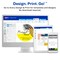 Avery Matte White Rectangle Labels with Sure Feed, 1-1/3" x 4"